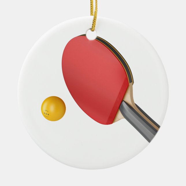 Adorno De Cerámica Estafa y bola del ping-pong (Frente)