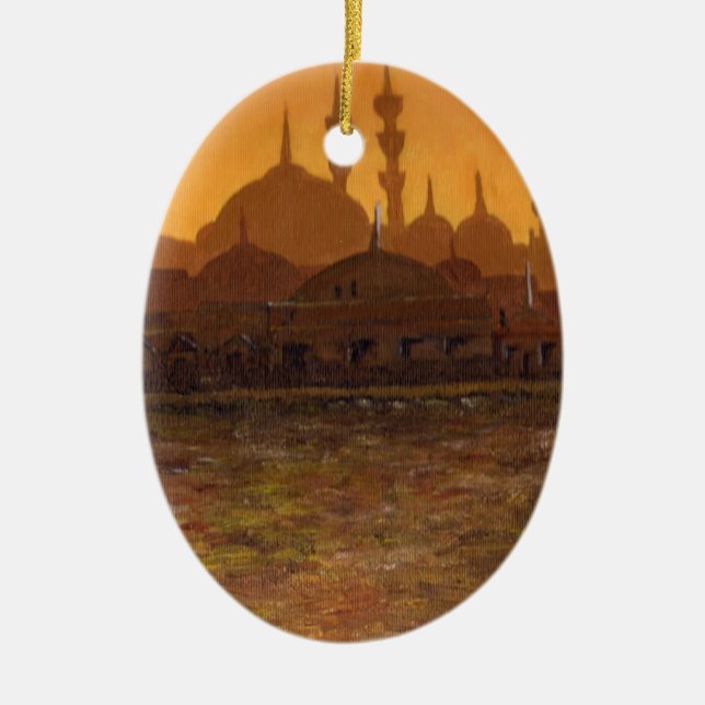 Adorno De Cerámica Estambul Türkiye/Turquía (Frente)