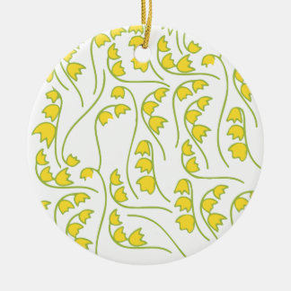 Adorno De Cerámica Estampado de flores del lirio de los valles