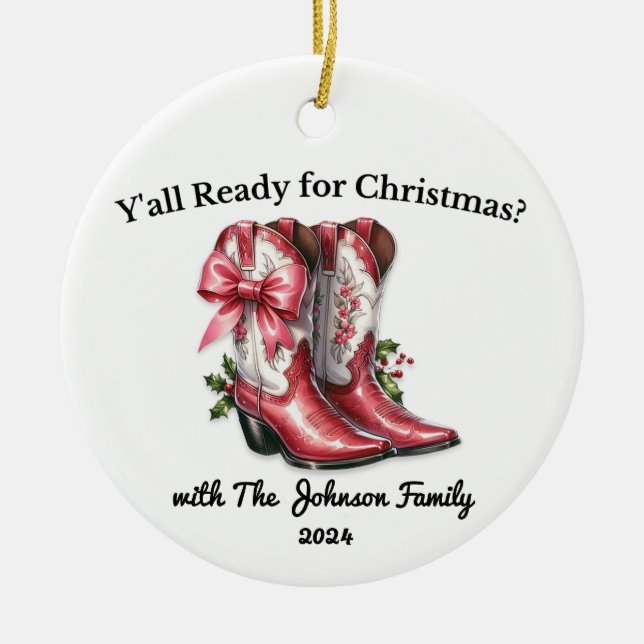 Adorno De Cerámica ¿Están listos para Navidades? (Frente)