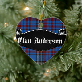 Adorno De Cerámica Estandarte del Clan Anderson