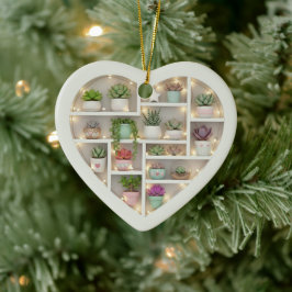 Adorno De Cerámica Estanterías diminutas edición planta suculenta imp