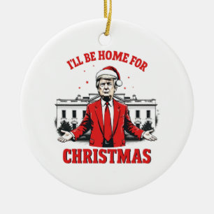 Adorno De Cerámica Estaré en casa para la inauguración de Trump en Na