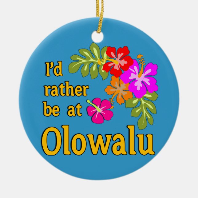 Adorno De Cerámica Estaría bastante en Olowalu Hawaii (Frente)