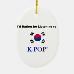 Adorno De Cerámica ¡Estaría escuchando bastante KPOP!