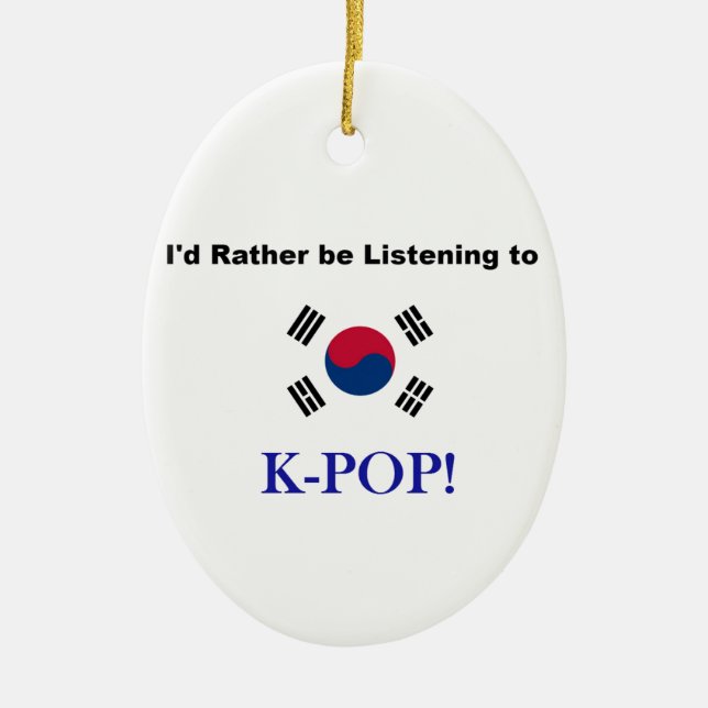 Adorno De Cerámica ¡Estaría escuchando bastante KPOP! (Frente)