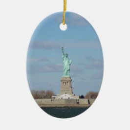 Adorno De Cerámica Estatua De La Libertad