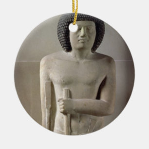 Adorno De Cerámica Estatua de Sepa, viejo reino (piedra caliza