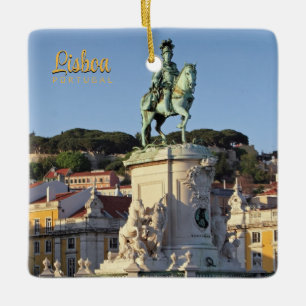 Adorno De Cerámica Estatua ecuestre del Rey José I, Lisboa