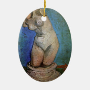 Adorno De Cerámica Estatuilla de yeso torso femenino por Vincent van
