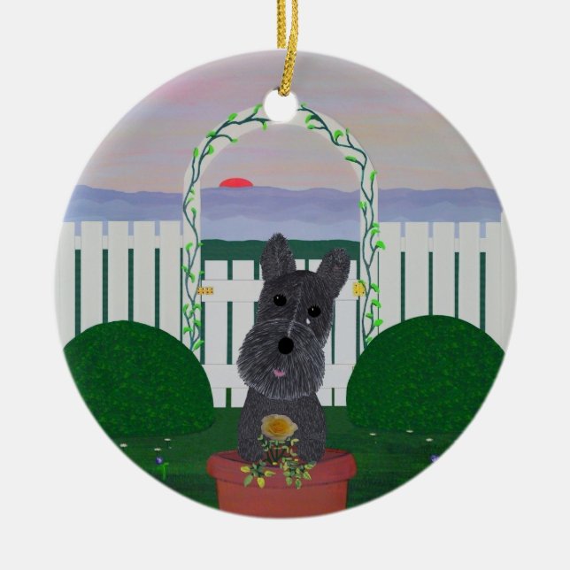 Adorno De Cerámica Este es el último Rosa del verano (Frente)