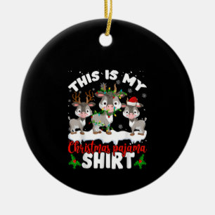 Adorno De Cerámica Este Es Mi Regalo De Amante De La Cabra De Pajama 