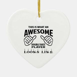 Adorno De Cerámica Éste es un qué bajista doble impresionante mira 