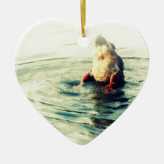 Adorno De Cerámica ¡Este termine para arriba! Duck el extremo (Frente)