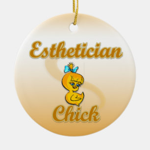 Adorno De Cerámica Estetician Chick