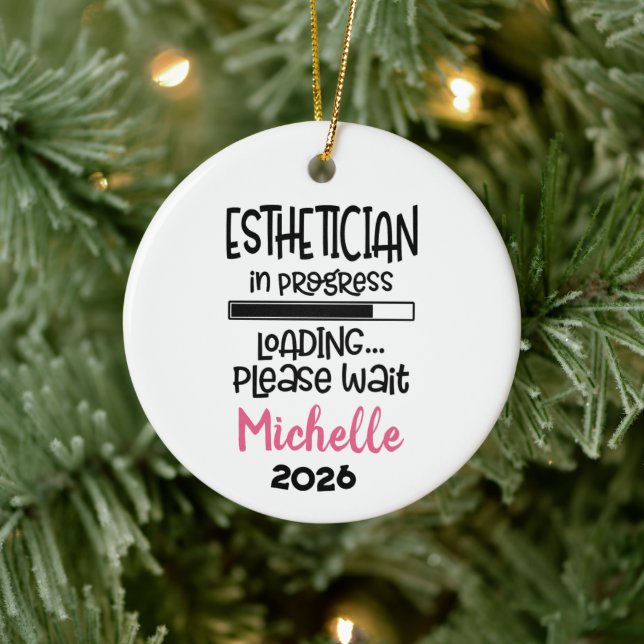 Adorno De Cerámica Esthetician In Progress  (Árbol)