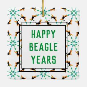 Adorno De Cerámica Estilo de año Beagle