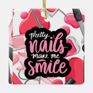 ADORNO DE CERÁMICA ESTILO DE ARTE DE NAILS