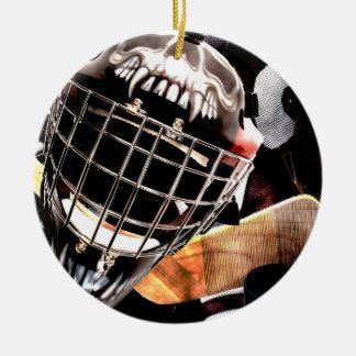 Adorno De Cerámica Estilo del Grunge del engranaje del hockey