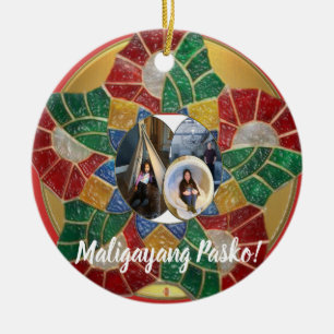 Adorno De Cerámica Estilo filipino elegante del Parol, FilAm,