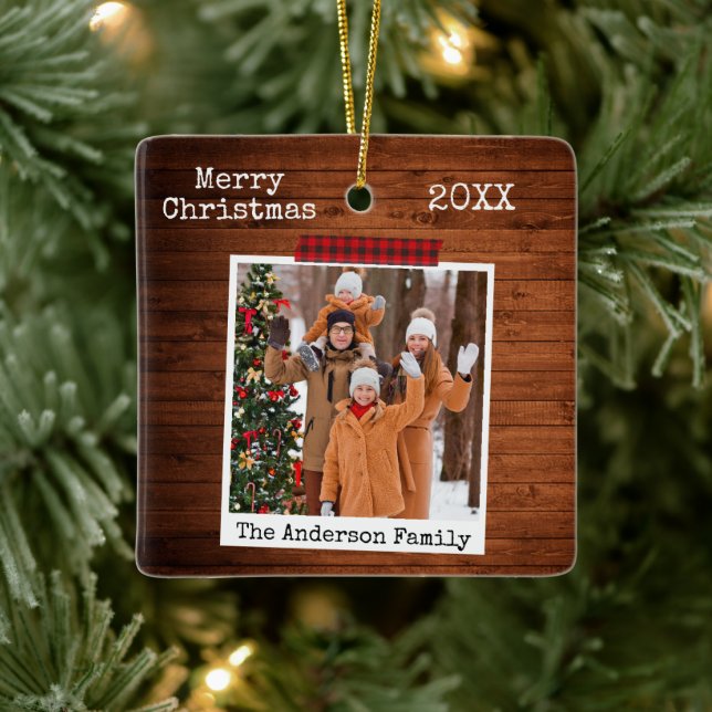 Adorno De Cerámica Estilo fotográfico instantáneo de cinta de revesti (Árbol)