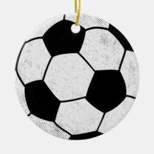 Adorno De Cerámica Estilo gráfico estético de campo de fútbol clásico