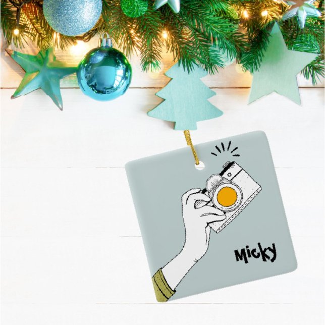 Adorno De Cerámica estilo personalizado haciendo clic con la mano en  (Subido por el creador)