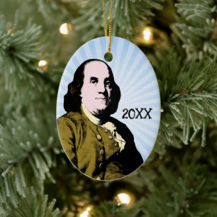Adorno De Cerámica Estilo Pop Art de Benjamin Franklin