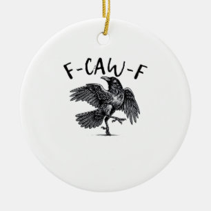 Adorno De Cerámica Estilo Retro Clásico Cuervo F Caw F