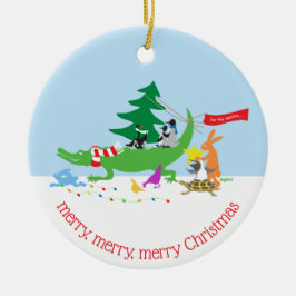 Adorno De Cerámica Estos son los animales de temporada