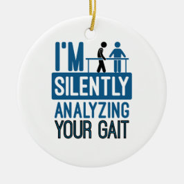 Adorno De Cerámica Estoy analizando silenciosamente su terapia física