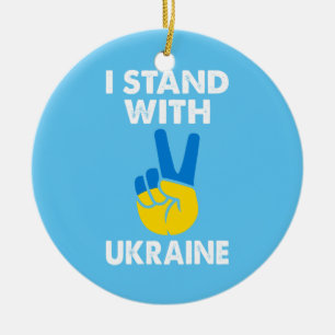 Adorno De Cerámica Estoy de acuerdo con el clásico de Ucrania