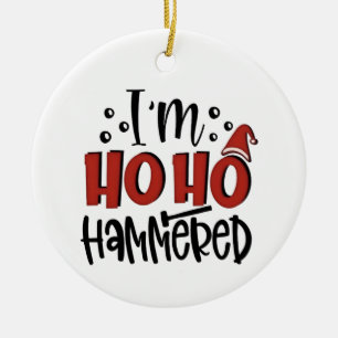 Adorno De Cerámica Estoy Ho Ho Aplastado Divertida Navidad Navidad B