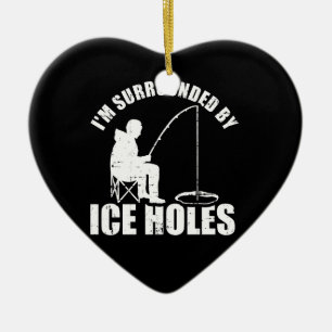 Adorno De Cerámica Estoy rodeado de pesca con hielo