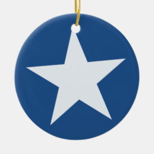Adorno De Cerámica estrella blanca