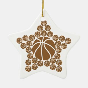 Adorno De Cerámica Estrella de baloncesto