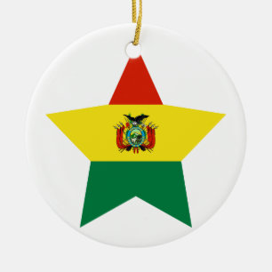 Adorno De Cerámica Estrella de Bolivia