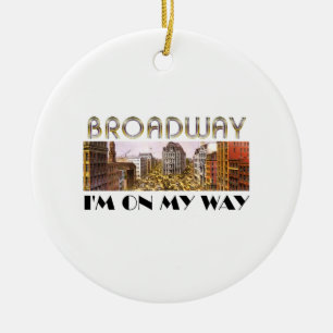 Adorno De Cerámica Estrella de Broadway de la CAMISETA