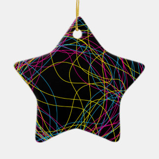 Adorno De Cerámica Estrella de cerámica negra magnífica