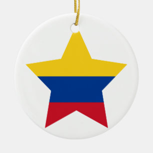 Adorno De Cerámica Estrella de Colombia