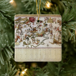 Adorno De Cerámica Estrella de constelación vintage de Backer y Broen