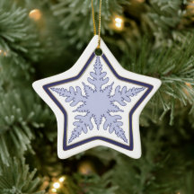 Estrella de copo de nieve Navidad