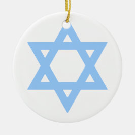 Adorno De Cerámica Estrella de David Personalizado Hanukkah Árbol de 