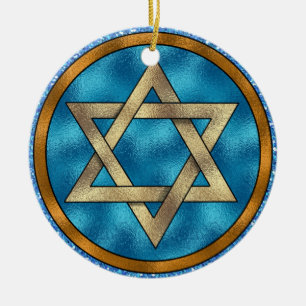 Adorno De Cerámica Estrella de David Shalom - SRF