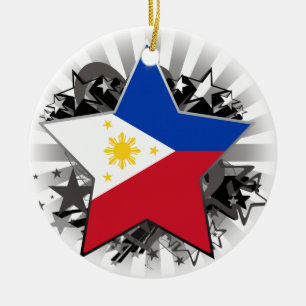Adorno De Cerámica Estrella de Filipinas