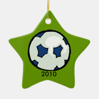 Adorno De Cerámica Estrella de fútbol 2010