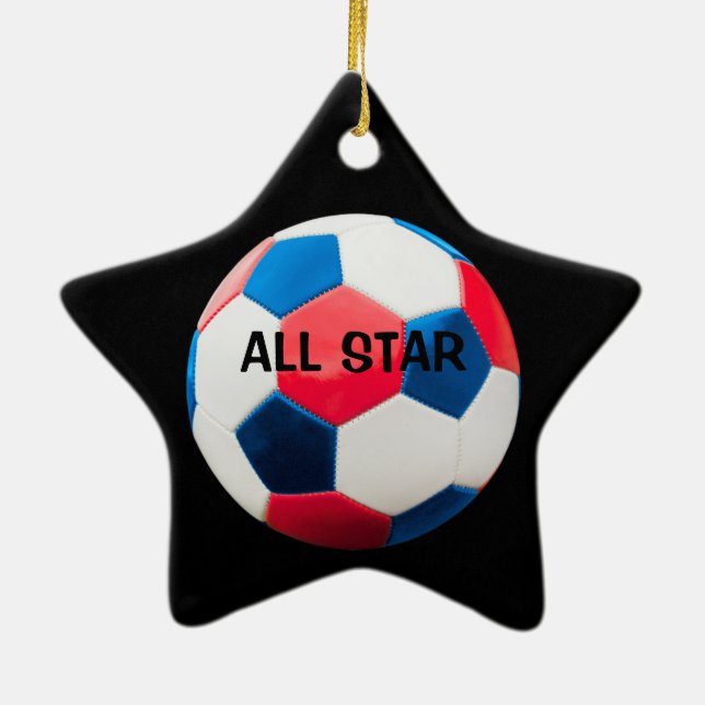 Adorno De Cerámica Estrella de fútbol de todas las estrellas (Atrás)
