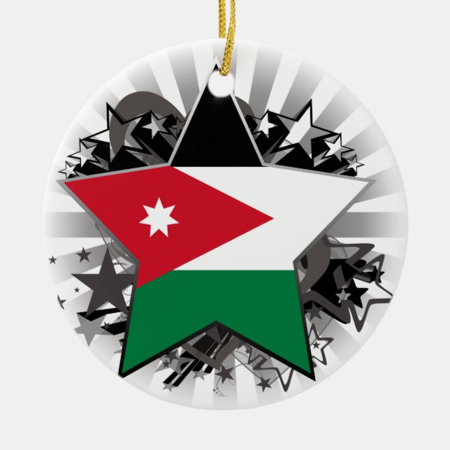 Adorno De Cerámica Estrella de Jordania (Frente)