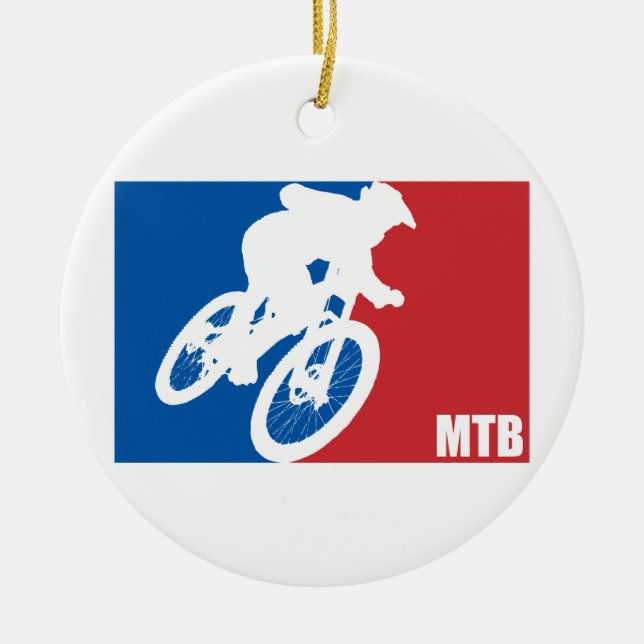Adorno De Cerámica Estrella de la bicicleta de montaña (Frente)