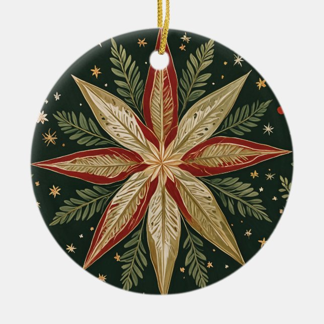 Adorno De Cerámica Estrella de la Maravilla (Frente)